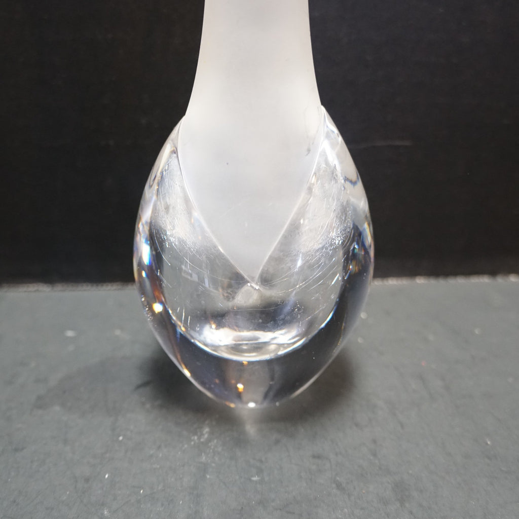 Mats Jonasson Crystal Bud Vase Maleras Pussy Willow