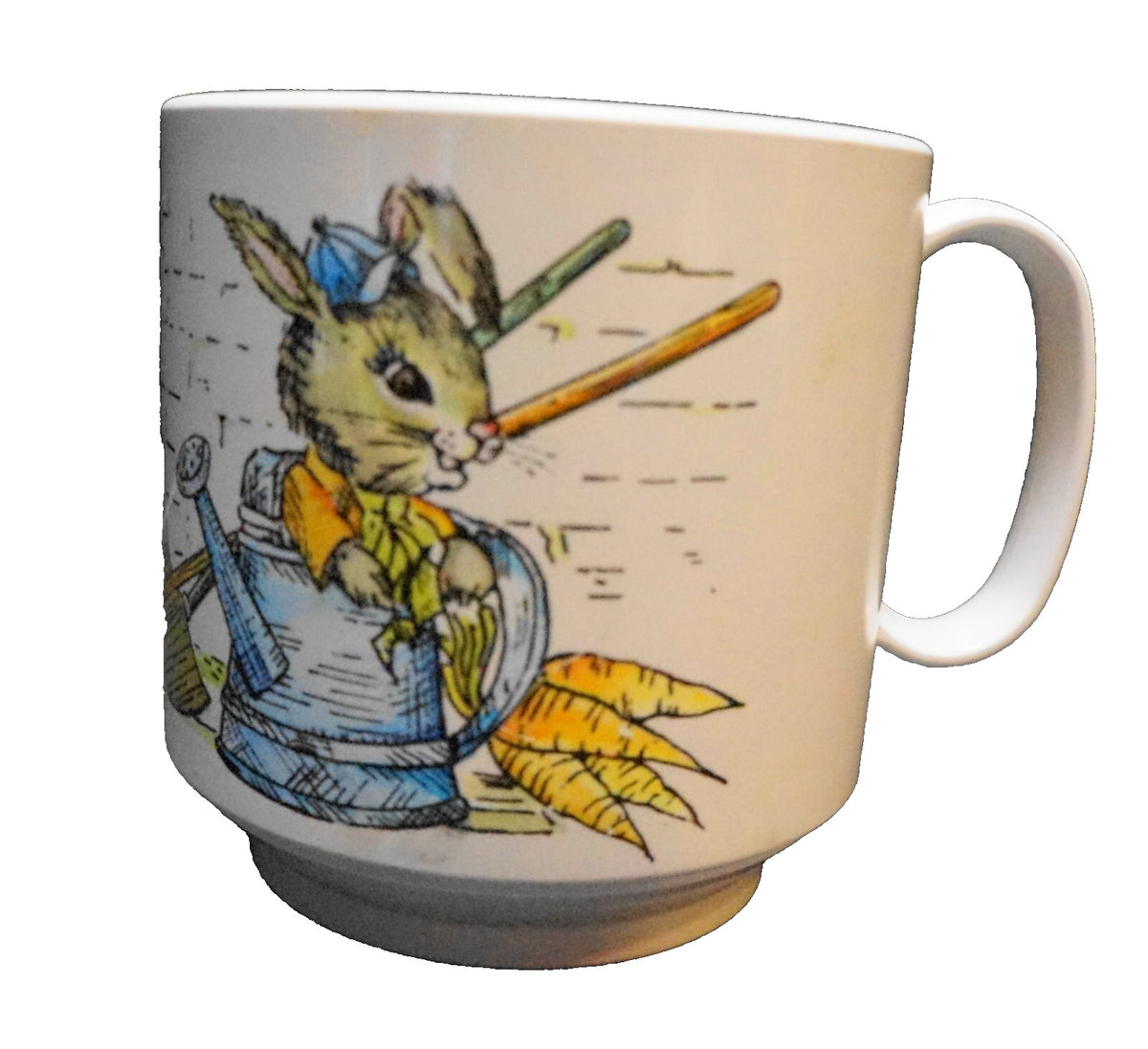 Oneida Ware Peter Rabbit Melamine Plastic Child's Dishes Set Mug Plate Bowls