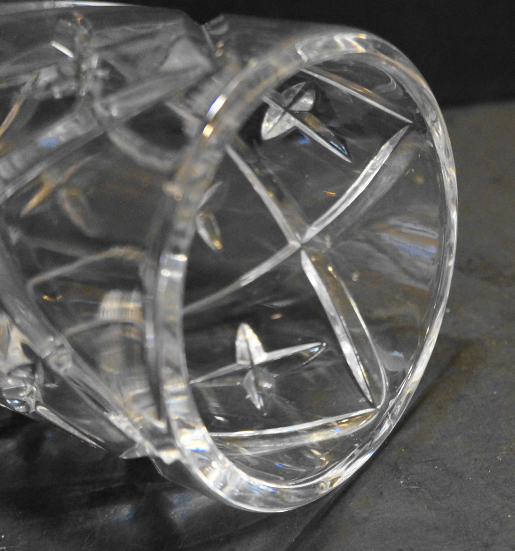 Ceska Tradition Mouth Blown Hand Cut Crystal Hurricane Candle Lamp Poland