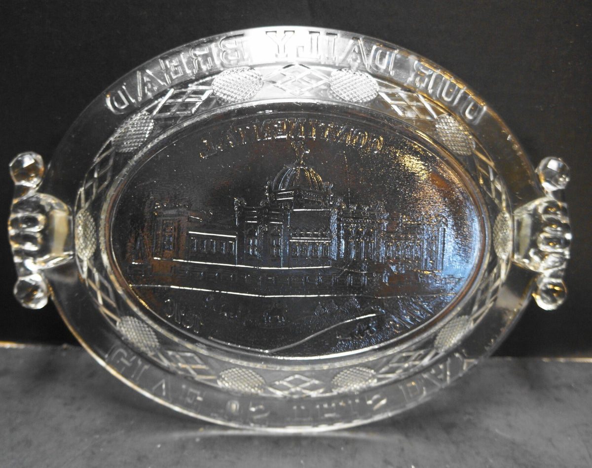 Atterbury Continental Centennial Bread Tray EAPG Pattern Glass