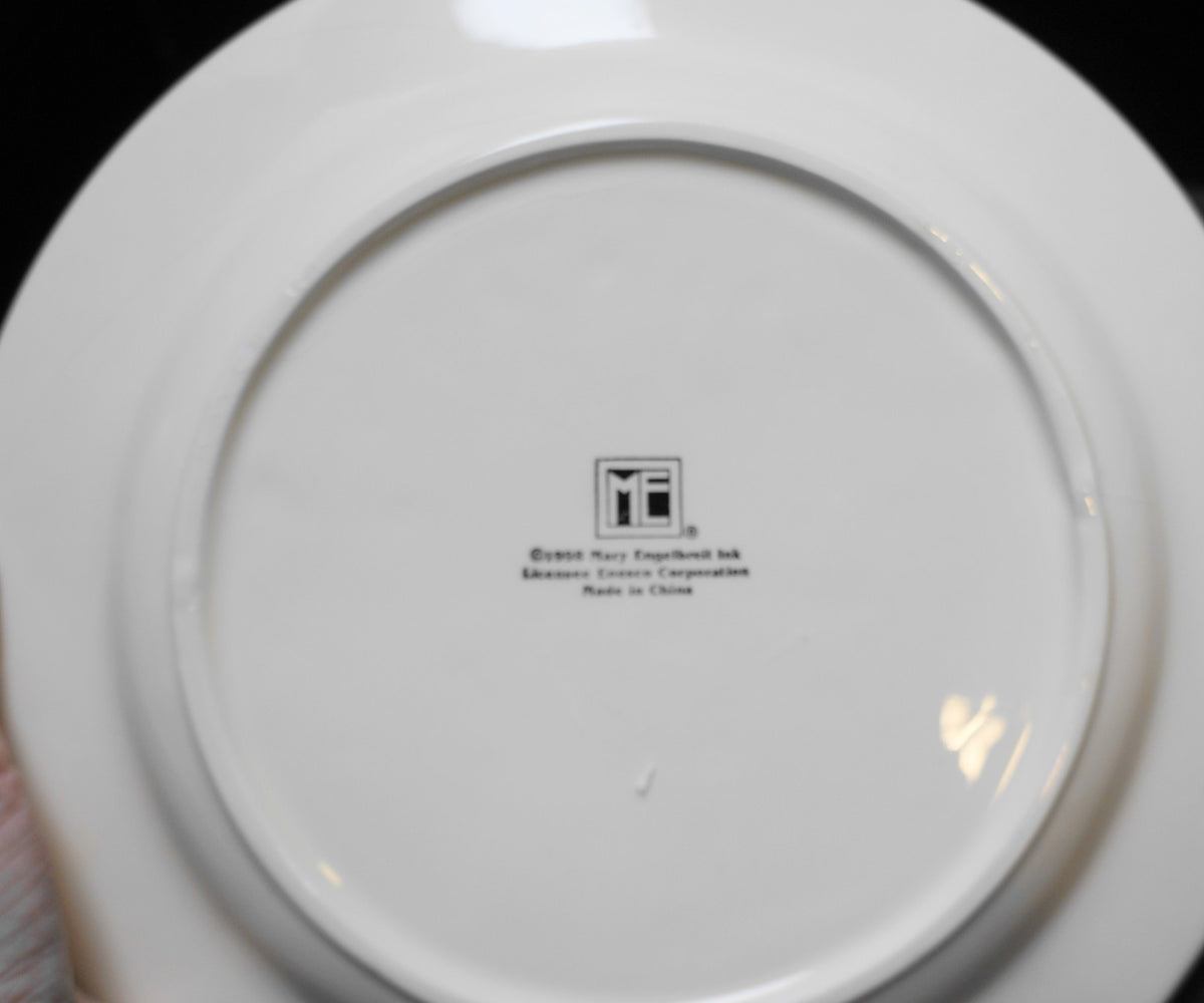 Mary Engelbreit Cherries Jubilee Enesco Dinner Plates Set of 4