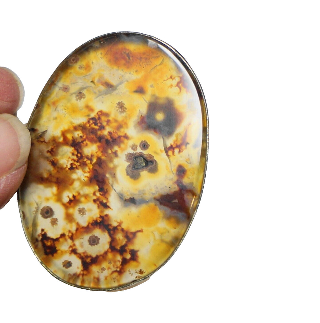 Baltic Amber Oval Pendant 1 3/4" x 1 1/2"