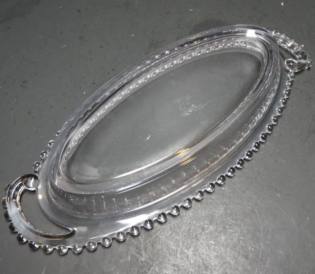 Imperial Candlewik 13" Oval Handled Celery Relish Dish