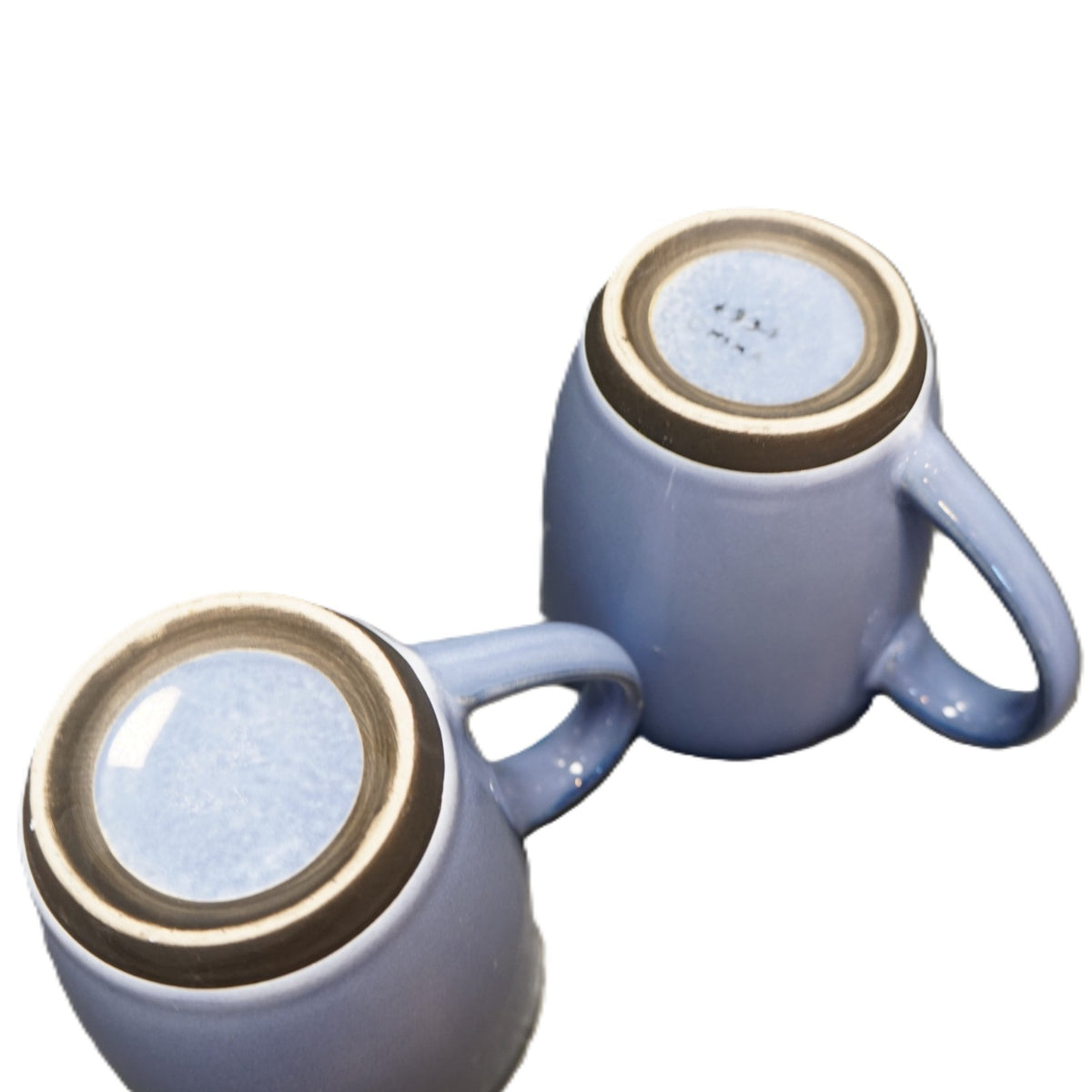 Sango Nova Blue Coffee Mugs Pair