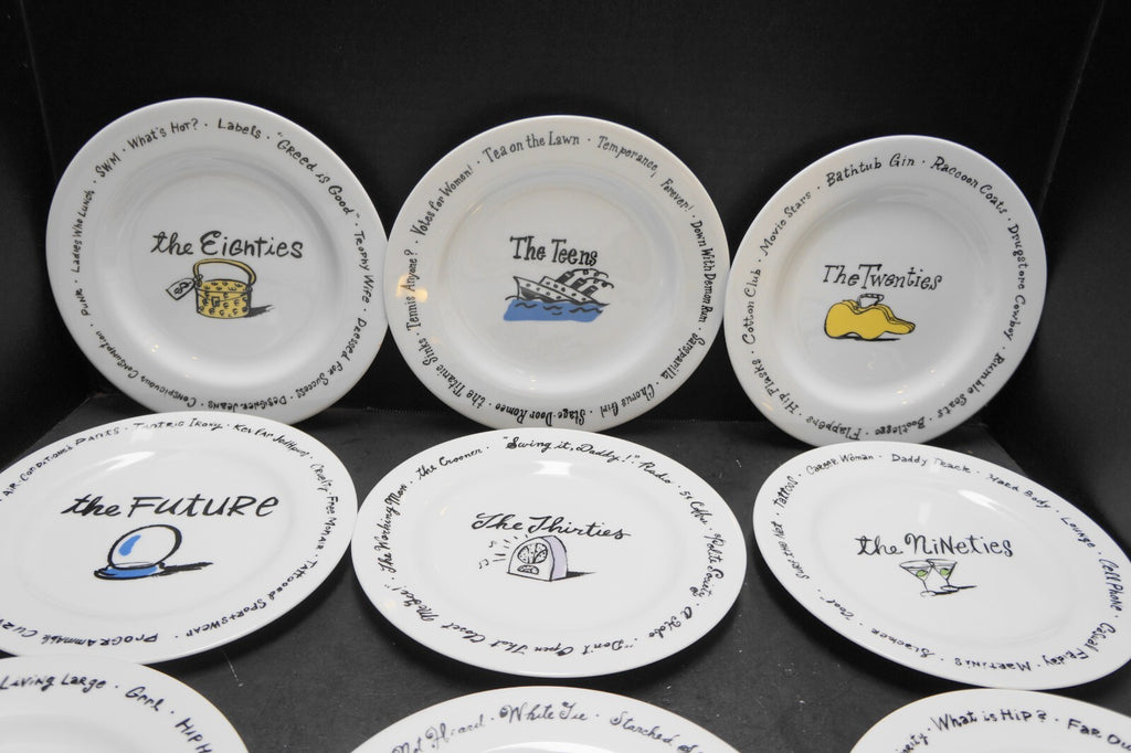 Pottery Barn Millenium The Decades Salad Plates Set of 12