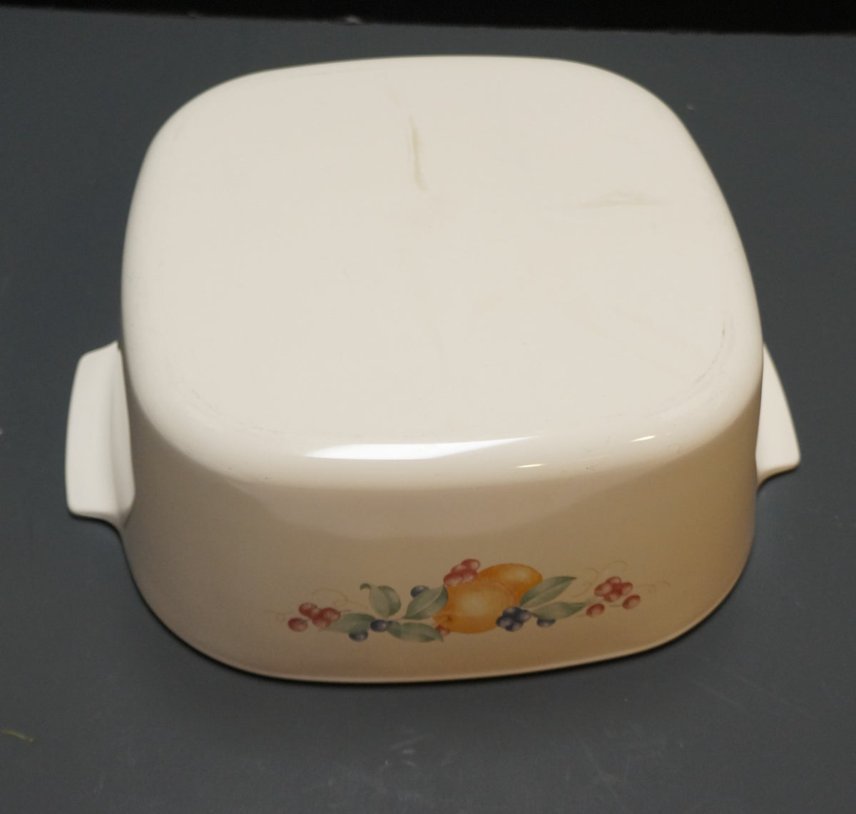 Corelle Corning Abundance 5 Qt Square Casserole Brown Glass Lid A-5-B