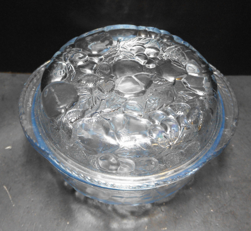 Libbey Orchard Light Blue 3 Quart Covered Dome Lid Casserole