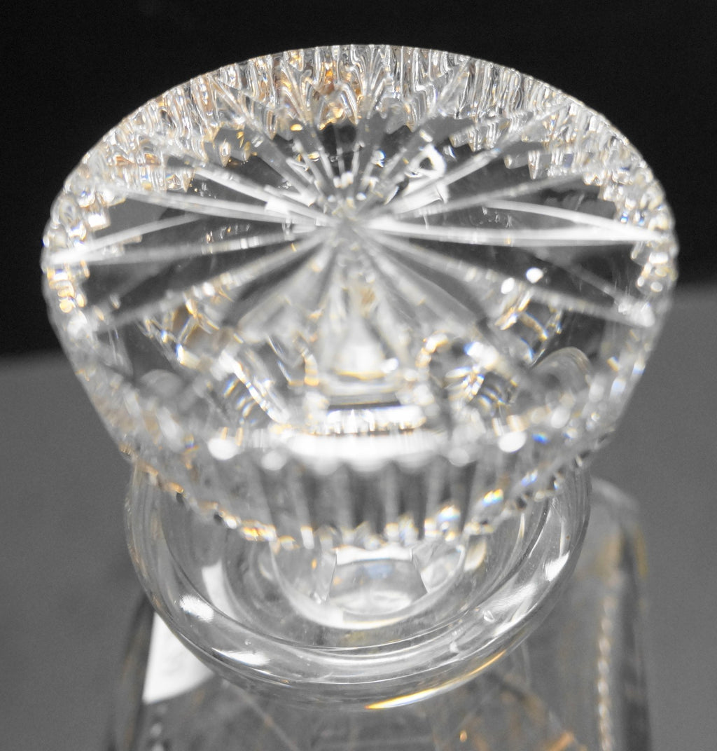 Imperlux West Germany Clear Cut Crystal Square Decanter