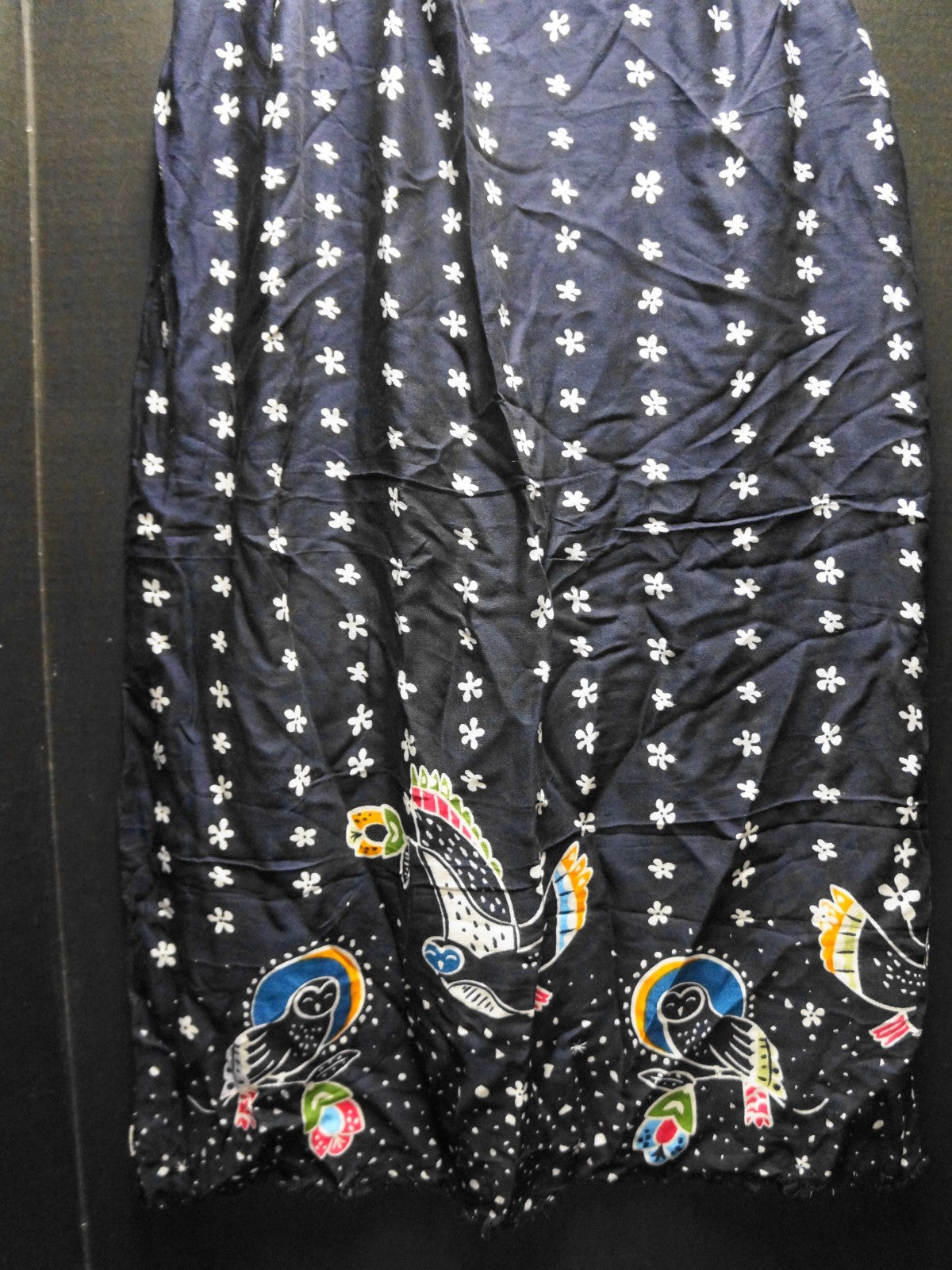 Vera Bradley NIght Sky Scarf Blue White Pink Owls Stars 30 x 64