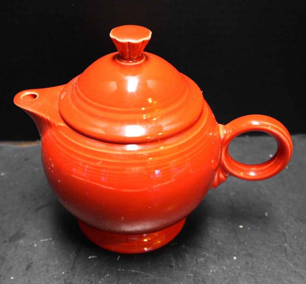 Homer Laughlin Fiesta Fiestaware Scarlet Red Teapot Ring Handle