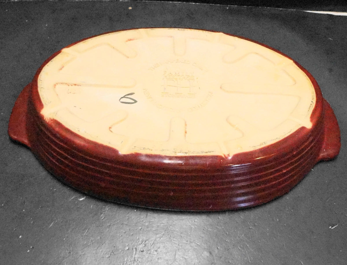 Pampered Chef Cranberry Oval Baker 1300 Family Heritage Collection New Tradition