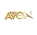 Avon Logo Consultant Customer Count Challenge Gold Tone Rhinestone Pin