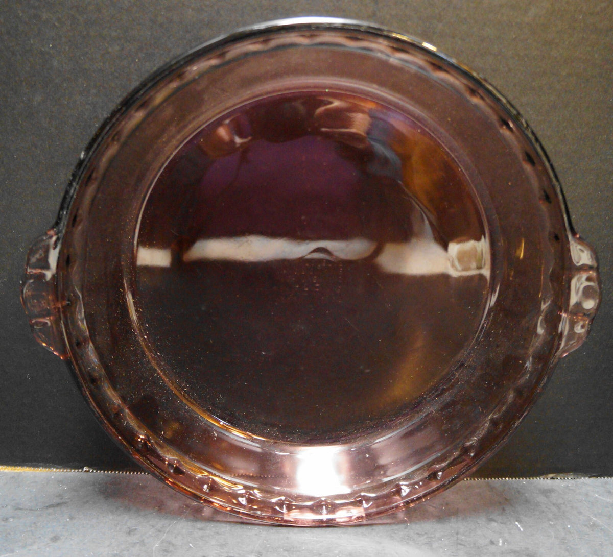 Pyrex Originals Visions Cranberry 229 Pie Plate Deep Fluted Rim 10 IN