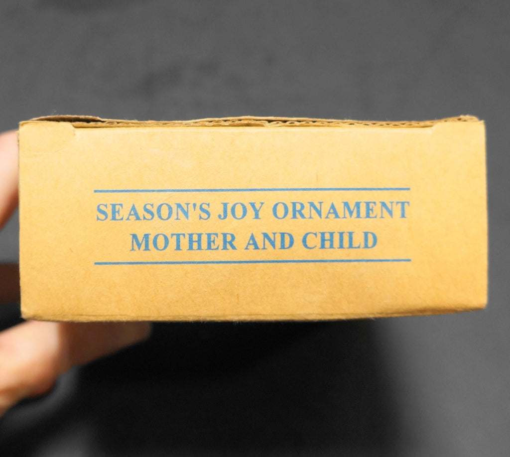 Avon Season's Joy Mother and Child Resin Ornament 1997