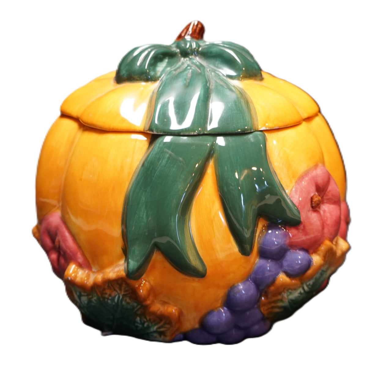 Cracker Barrel Pumpkin Soup Tureen 1998 KC6785 No Ladle Thanksgiving