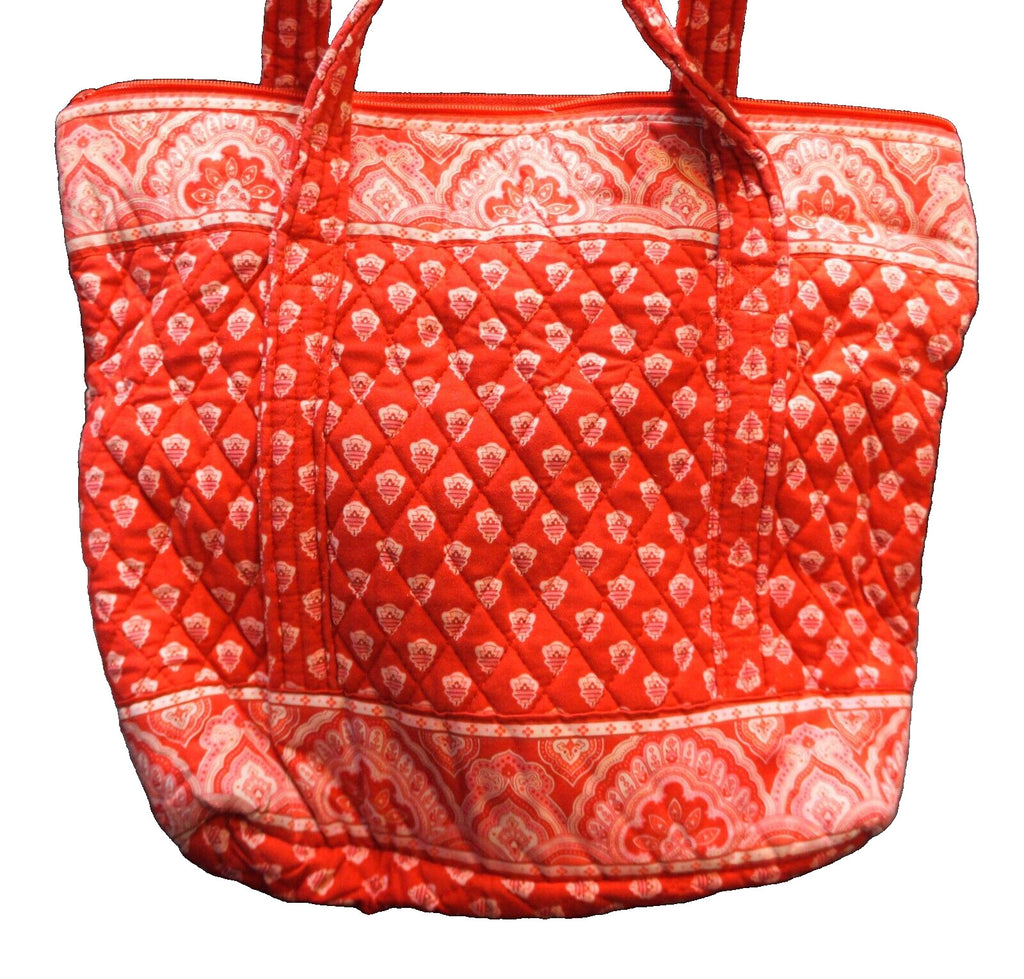 Vera Bradley Nantucket Red Villager Tote Bag Retired 2005
