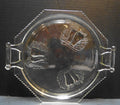 Jeannette Glass Baltimore Pear Handled Cake Plate Clear Glass