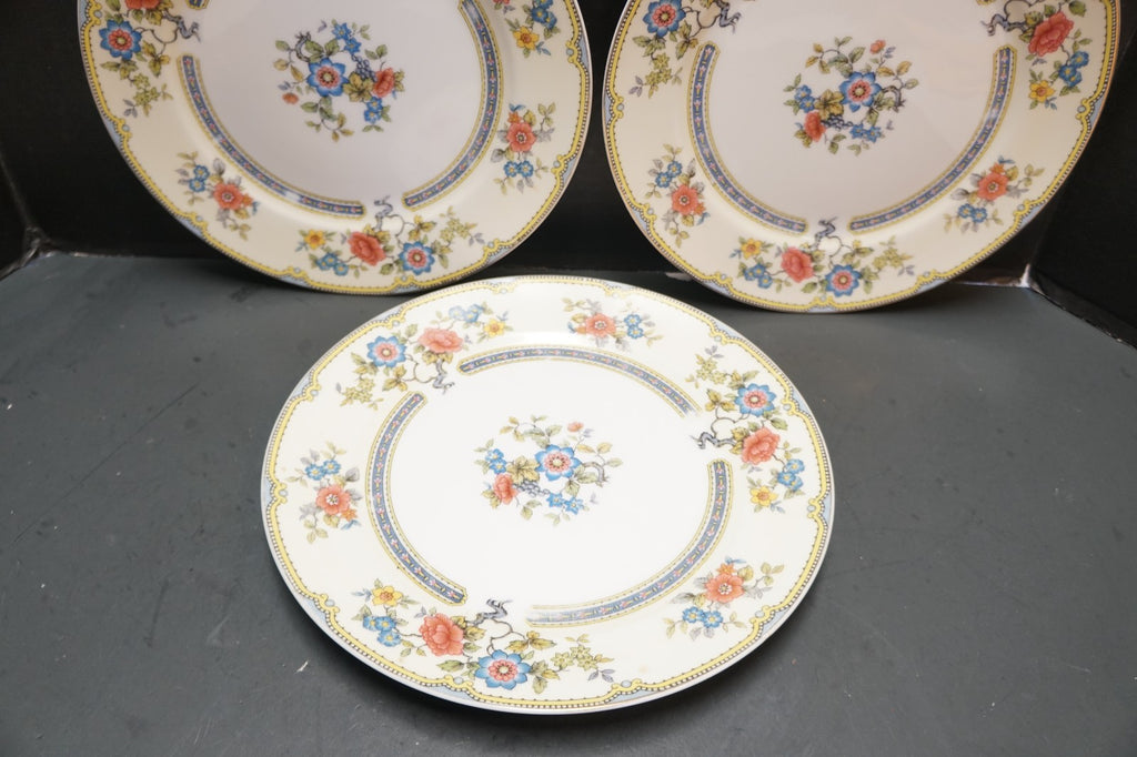 Noritake Mayflower 1930s Dinner Plates Set of 3