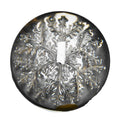 Avon Snowflake Lead Crystal Domed Paperweight 1970s Cristal France Handmade