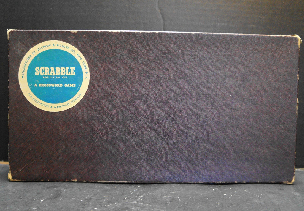 Vintage 1953 Scrabble Set Complete Selchow and Righter