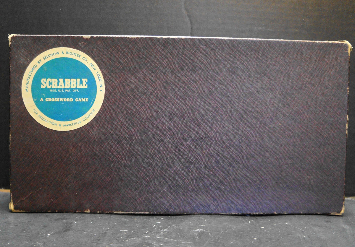 Vintage 1953 Scrabble Set Complete Selchow and Righter