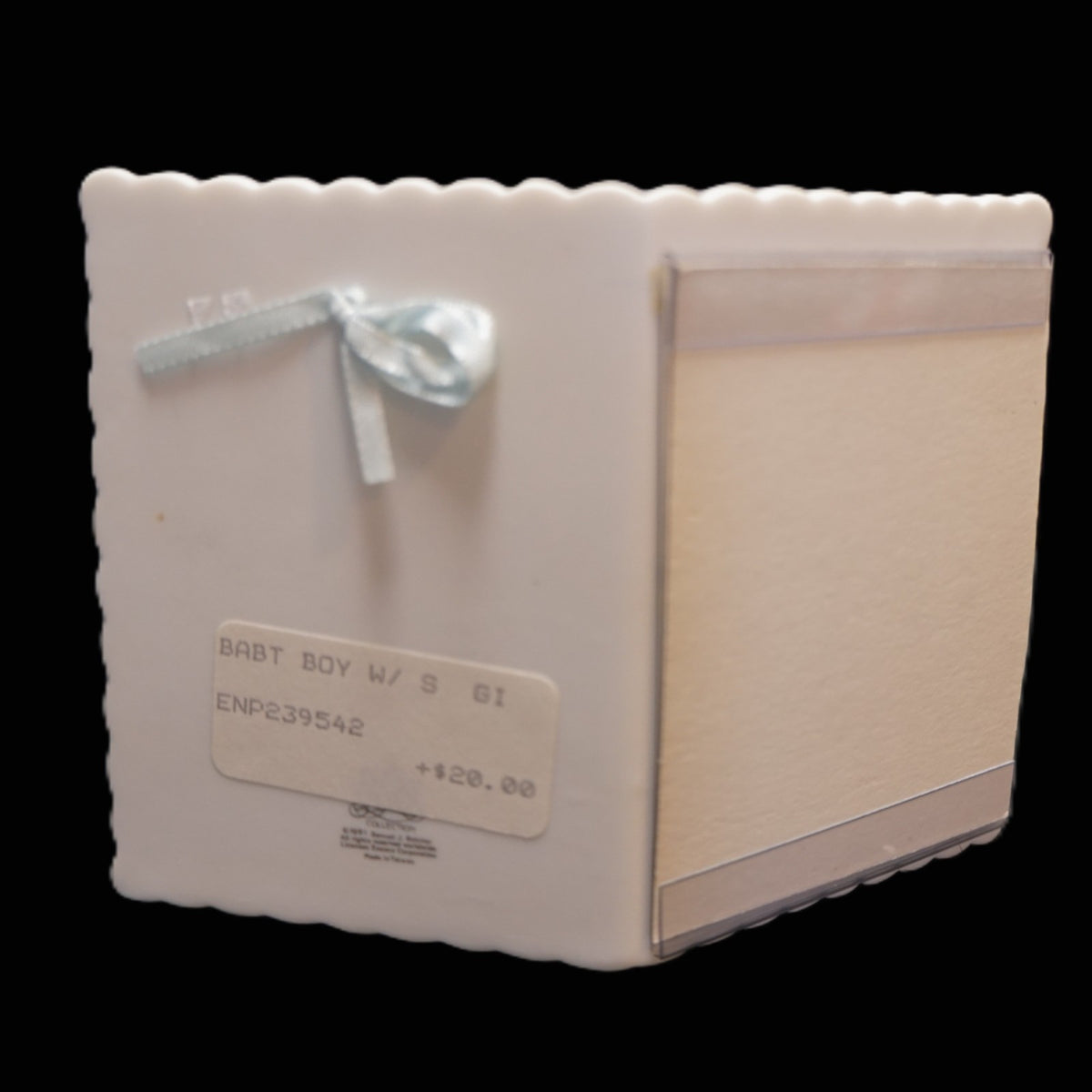 Precious Moments Jesus Loves Me Baby Boy Porcelain Photo Frame Booties