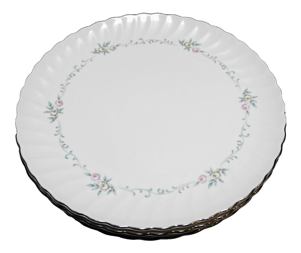 Syracuse Sweetheart Dinner Plates Set of 7 Silhouette Fine China