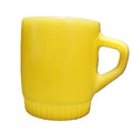 Fire King Bright Yellow Ribbed Base Stacking Mug