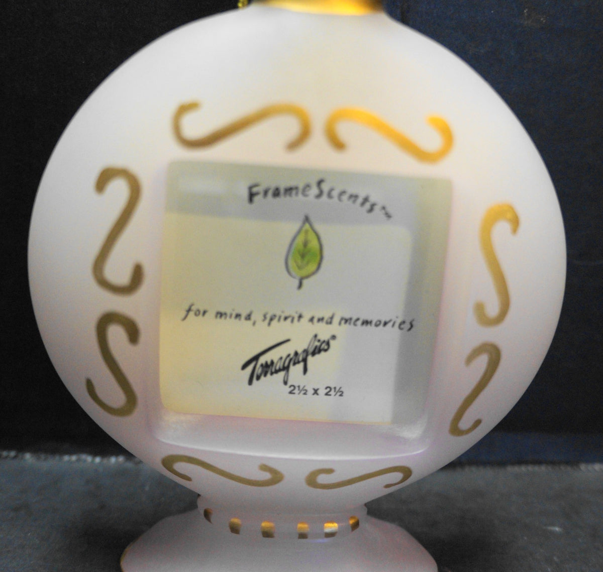 Framescents Pink Gold Perfume Bottle Picture Frame 1997