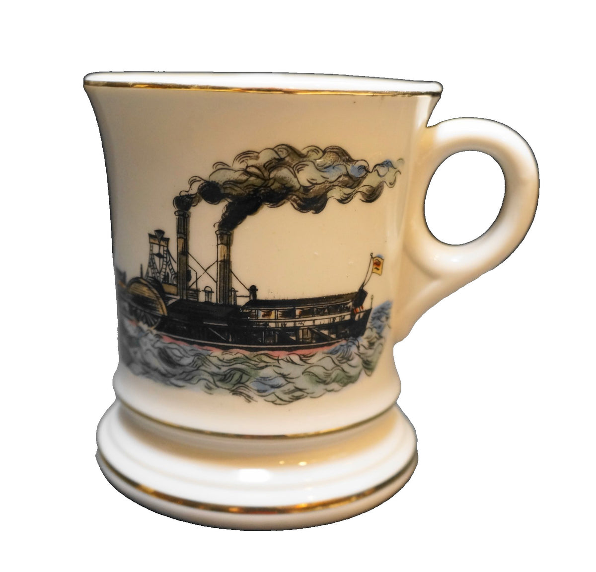 Knobler Mustache Cup Shaving Mug Steamboat Japan