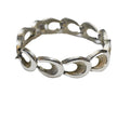 Crown Trifari Silver Tone Oval Links Bracelet