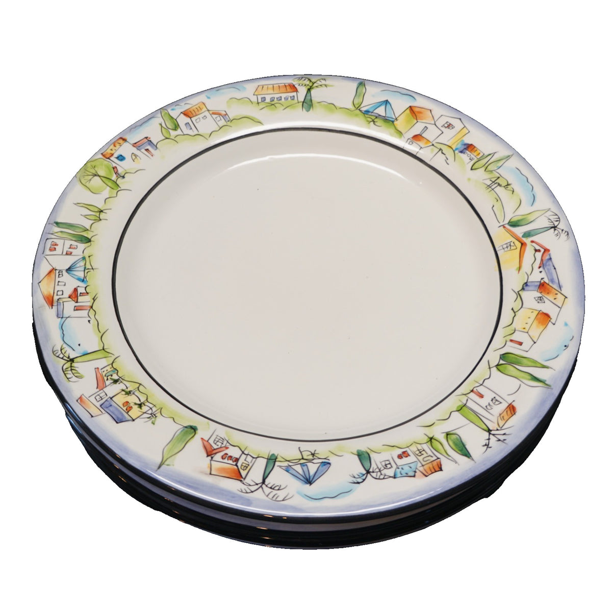SOLD Provence by Sakura Dinner Plates Set of 4 French Coast 1990s