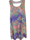 SOLD Leoma Lovegrove Tropical Fish Swing Hi/Low Hem Dress Size L