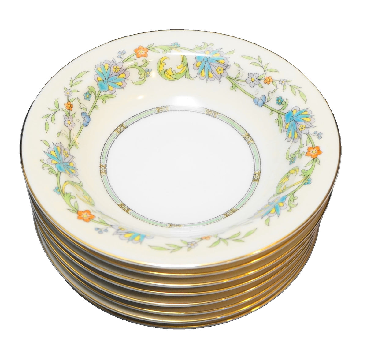 Noritake Norwich Fruit Berry Dessert Bowls Set of 8