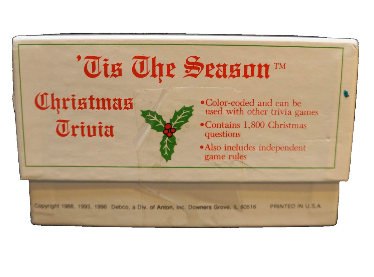 'Tis the Season Christmas Trivia Game 1996 Edition Debco Anton