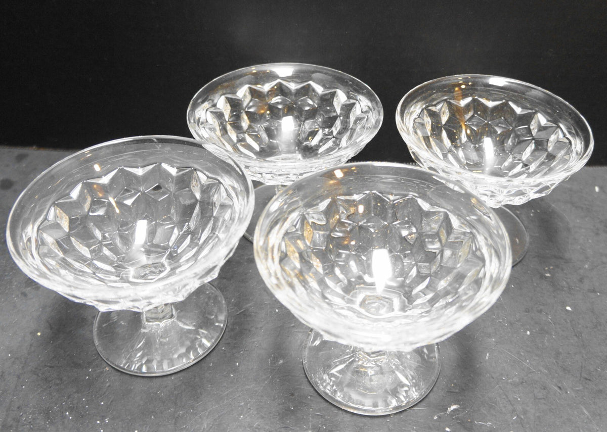Fostoria American Flared Champagne Sherbets Set of 4