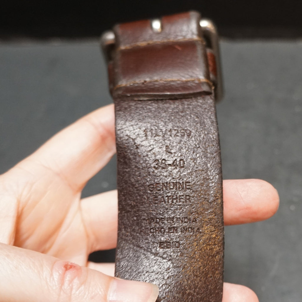 Levis Brown Leather Work Belt Size L 38-40