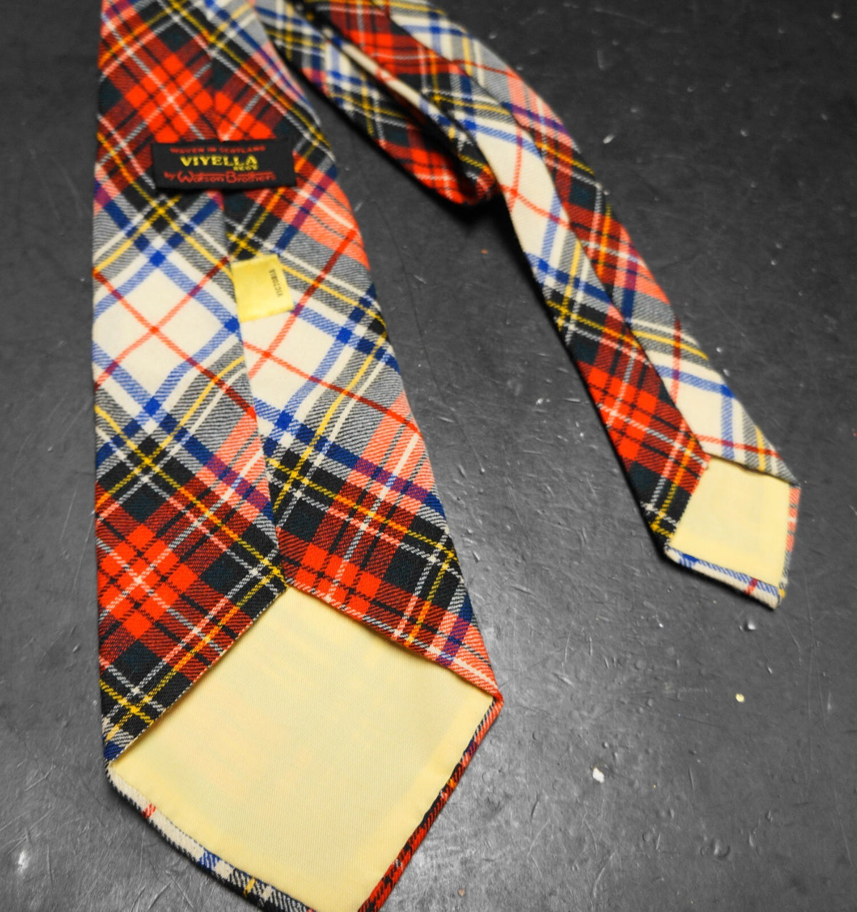 Watson Brothers Viyella Wool Plaid Tartan Necktie