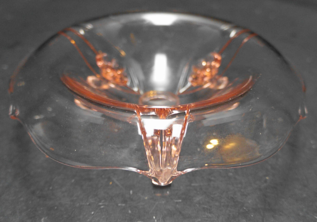 Lancaster Petal Pink Rolled Rim Three Toed Bowl Small