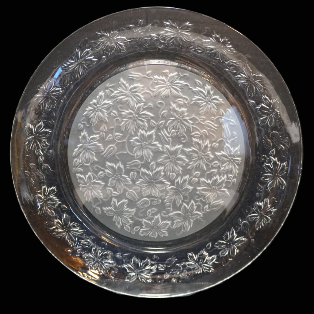 Princess House Fantasia Chop Plate Round Platter 13" Frosted Center