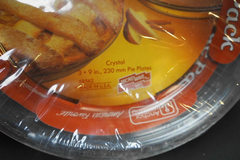 Anchor Hocking Oven Basics Clear Glass 3 Piece Value Pack Pie Plates 9 IN