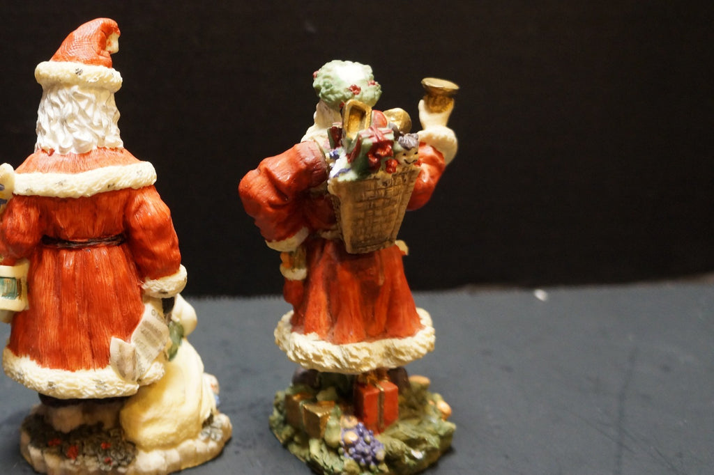 International Santa Claus Collection France Finland Figurines Pair 1993