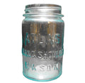 Atlas Strong Shoulder Pint Jar Aqua Glass No Lid