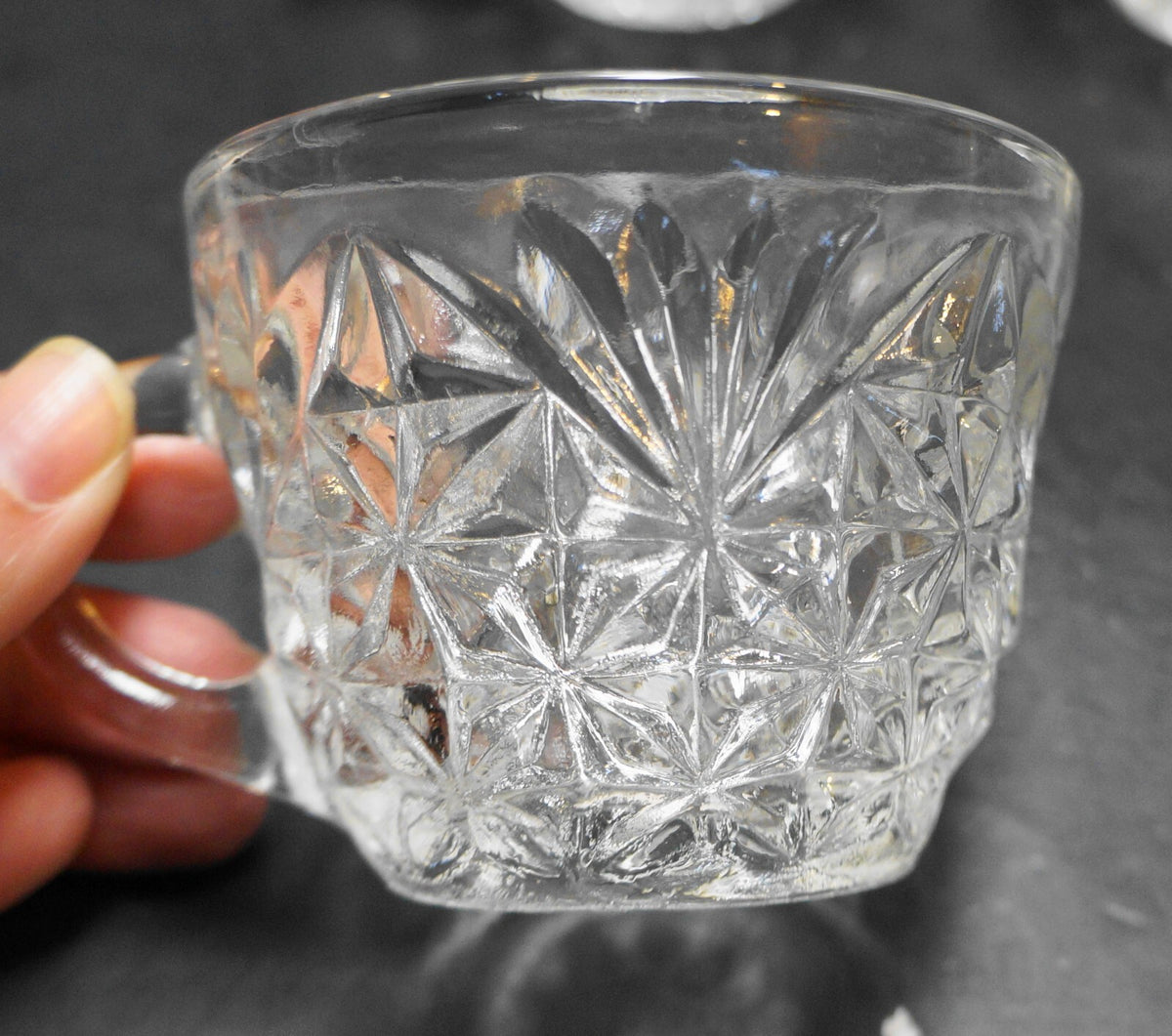 Anchor Hocking Arlington Punch Cups Set of 11 Clear Glass