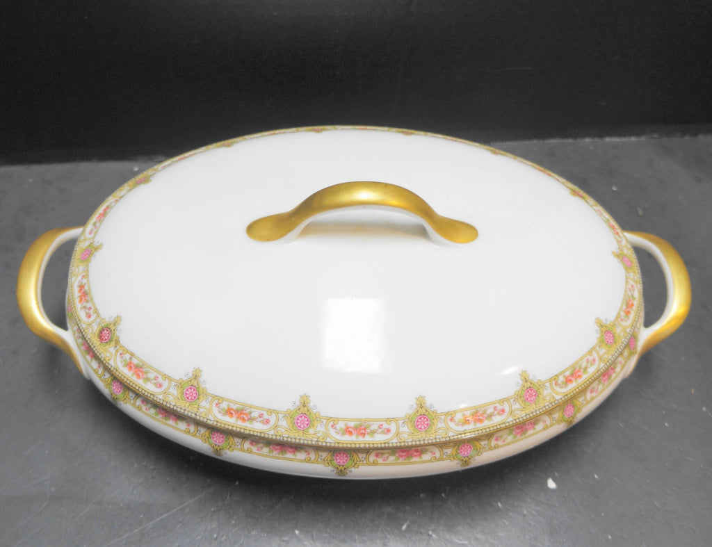 U.C. Limoges FB&CO France Oval Covered Vegetable Dish Casserole