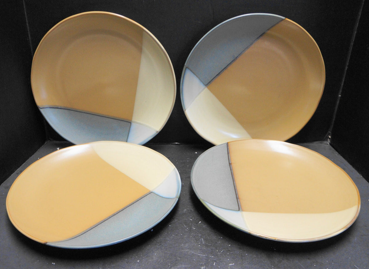 Sango Gold Dust Green Dinner Plates Set of 4