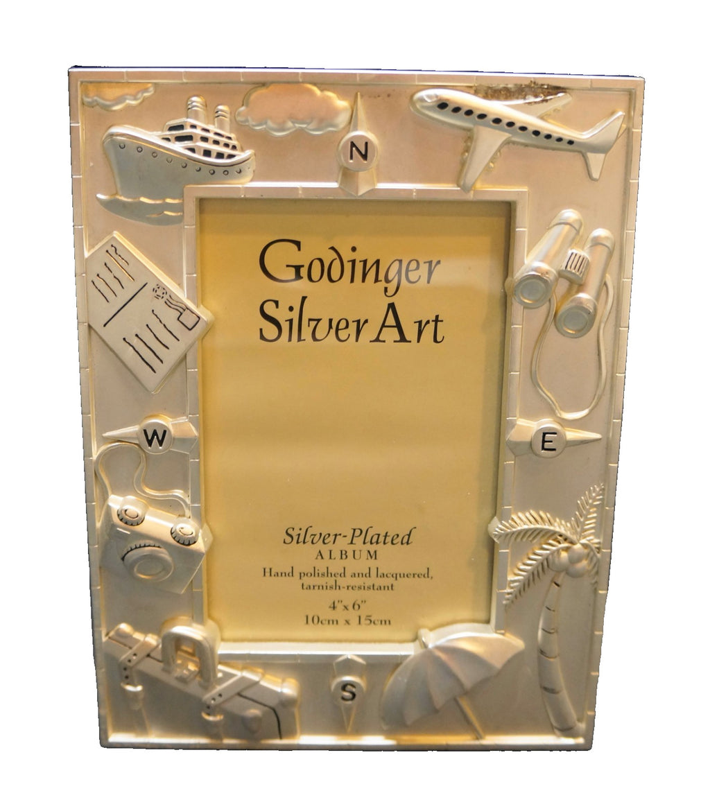Godinger Silver Art Travel Transortation Theme 3D Frame Photo Album