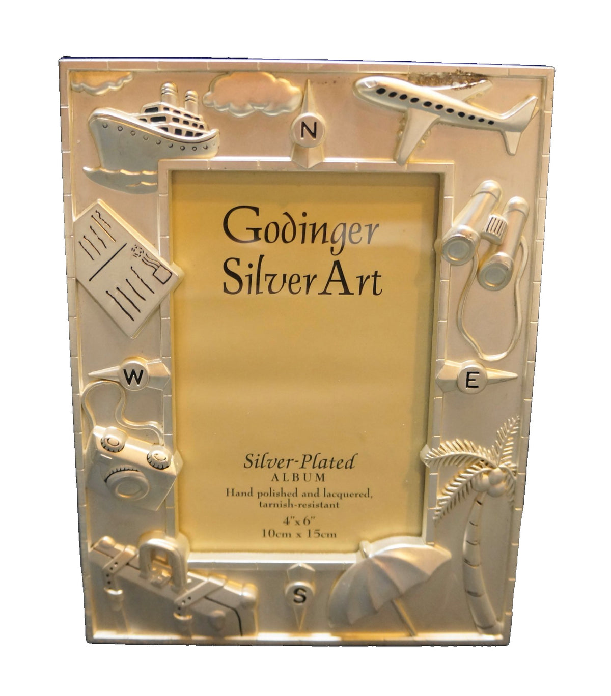 Godinger Silver Art Travel Transortation Theme 3D Frame Photo Album