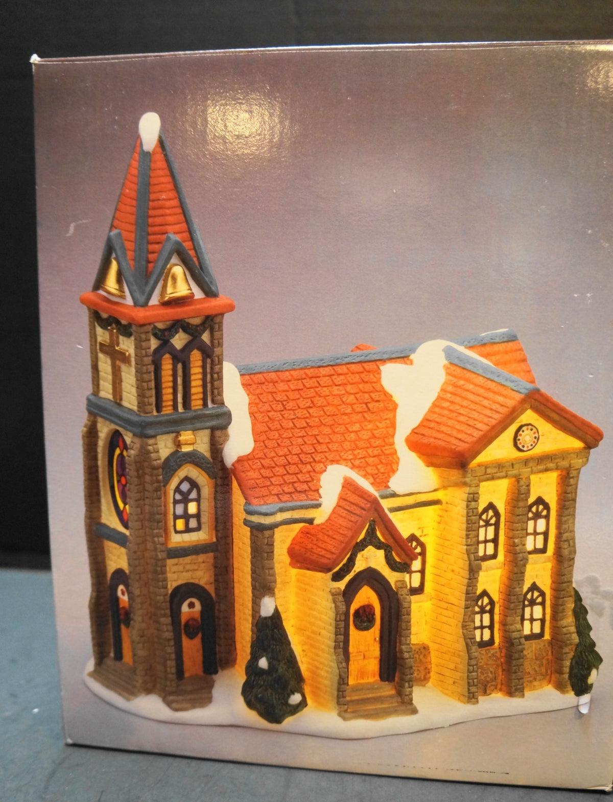 Galleria Fine Porcelain Hand Painted Church Cathedral Christmas Village