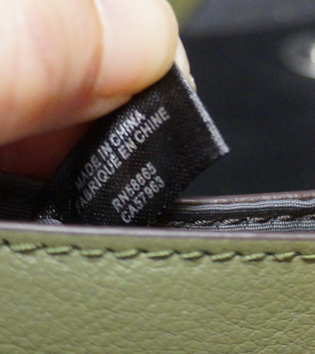 Treasure & Bond Avery Crossbody Purse Olive Green Leather